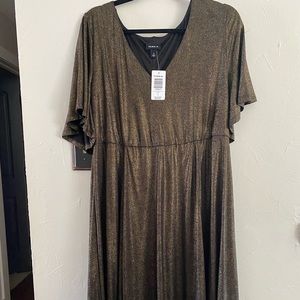 Torrid gold dress
